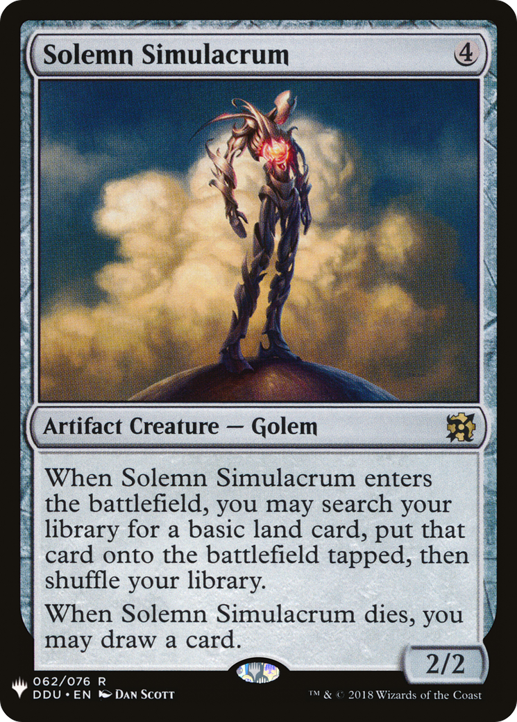 Solemn Simulacrum (LIST-DDU-62) [The List]