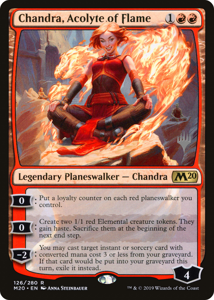 Chandra, Acolyte of Flame (PPM20-126P) [Promo Pack: Core Set 2020 Promos]