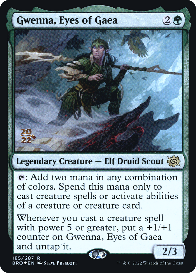 Gwenna, Eyes of Gaea (PRE-185) [The Brothers' War Promos] Foil