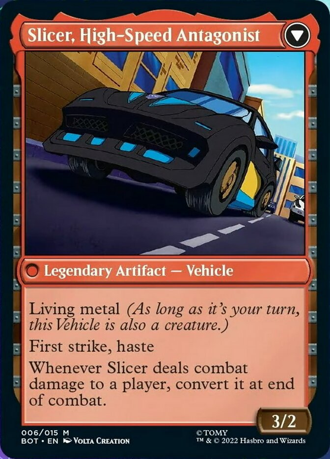 Slicer, Hired Muscle // Slicer, High-Speed Antagonist (BOT-006) [Transformers]: (convertdfc)