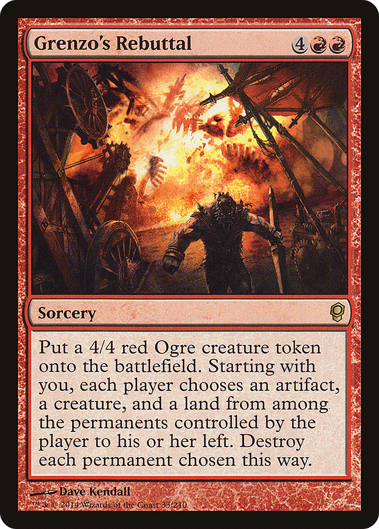 Grenzo's Rebuttal (CNS-033) [Conspiracy] Foil