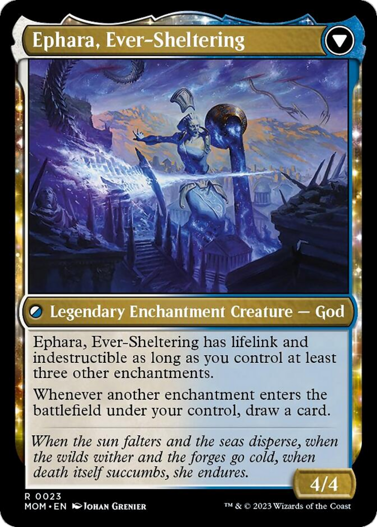 Invasion of Theros // Ephara, Ever-Sheltering (MOM-023) [March of the Machine]: (enchantment) Foil