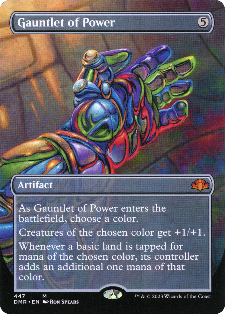 Gauntlet of Power (Borderless) (DMR-447) [Dominaria Remastered]