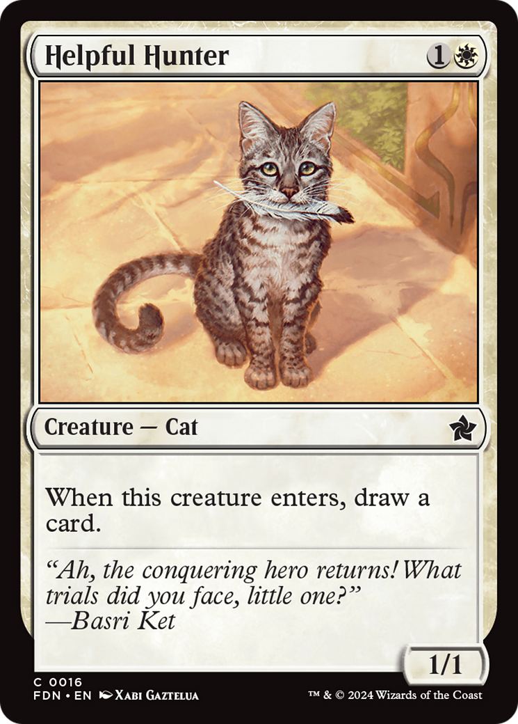 Helpful Hunter (FDN-016) [Foundations] Foil