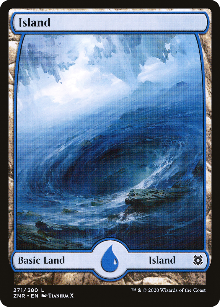Island (ZNR-271) [Zendikar Rising]: (Full Art)