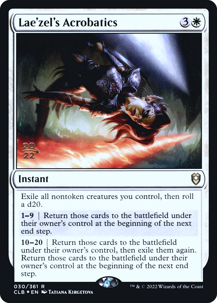Lae'zel's Acrobatics (PRE-030) [Battle for Baldur's Gate Promos] Foil