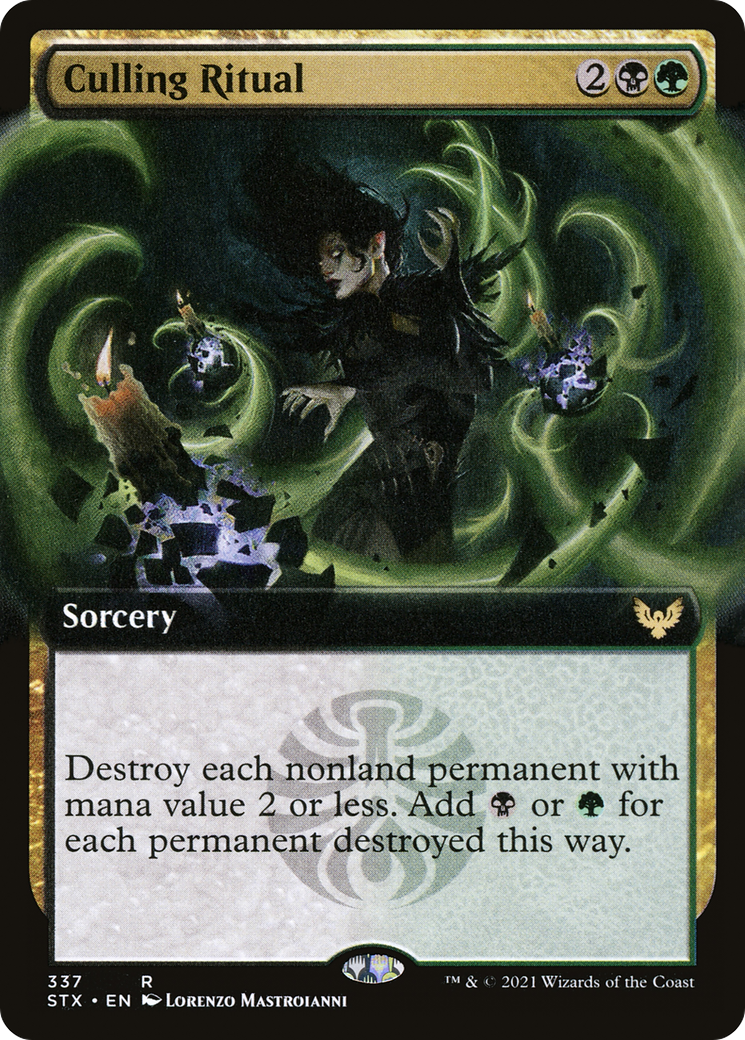 Culling Ritual (STX-337) [Strixhaven: School of Mages]: (Extended Art)