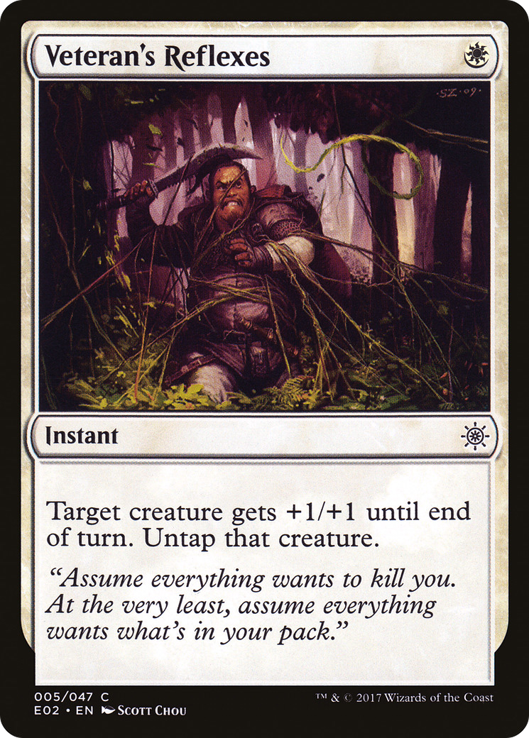 Veteran's Reflexes (E02-005) [Explorers of Ixalan]
