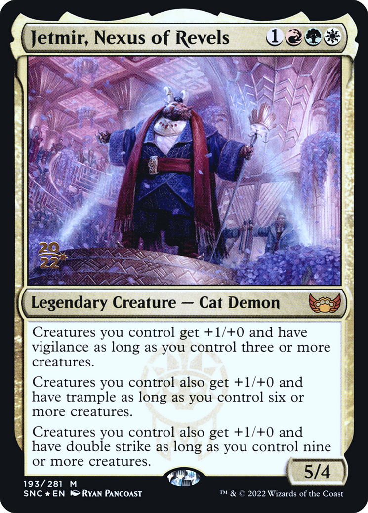 Jetmir, Nexus of Revels (PRE-193) [Streets of New Capenna Promos] Foil