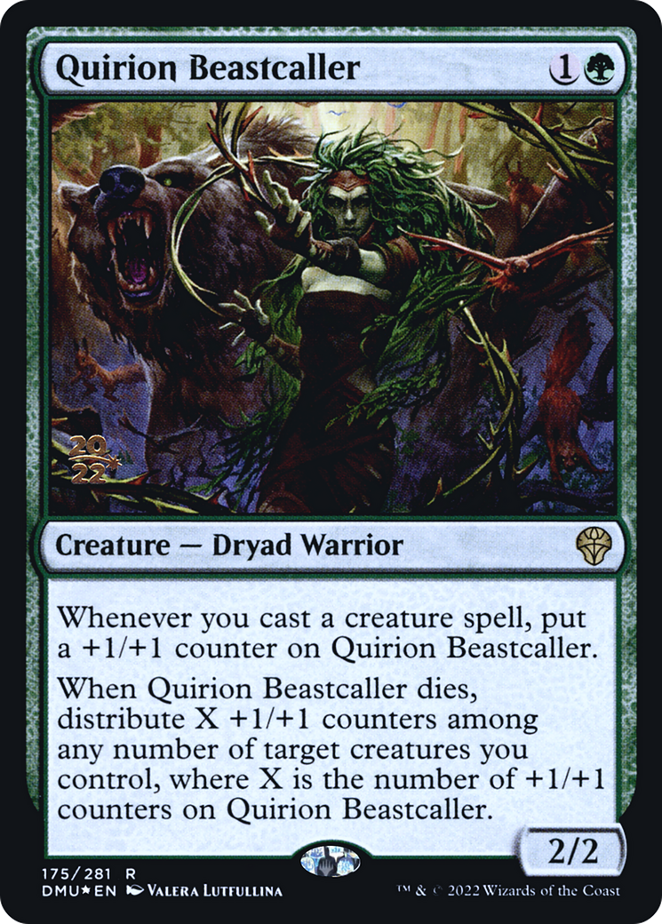 Quirion Beastcaller (PRE-175S) [Dominaria United Promos] Foil