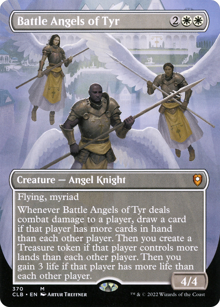 Battle Angels of Tyr (Borderless) (CLB-370) [Commander Legends: Battle for Baldur's Gate]
