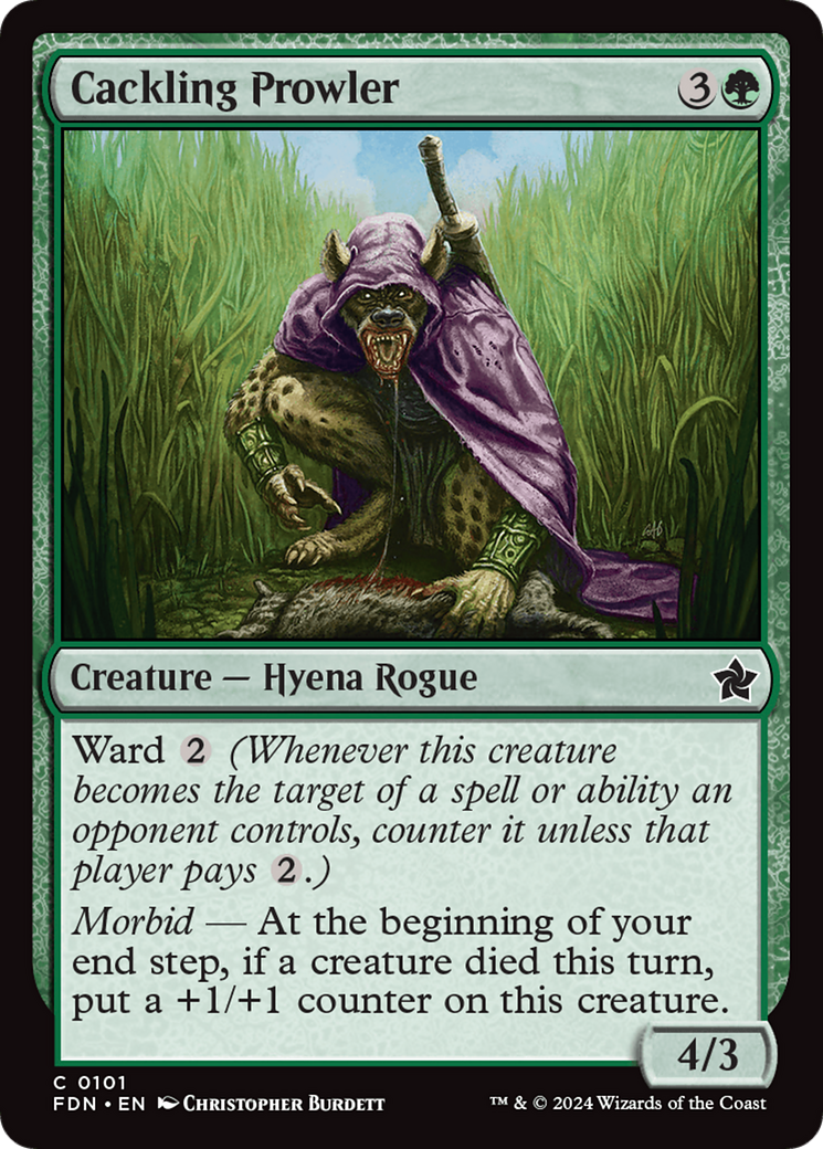 Cackling Prowler (FDN-101) [Foundations] Foil