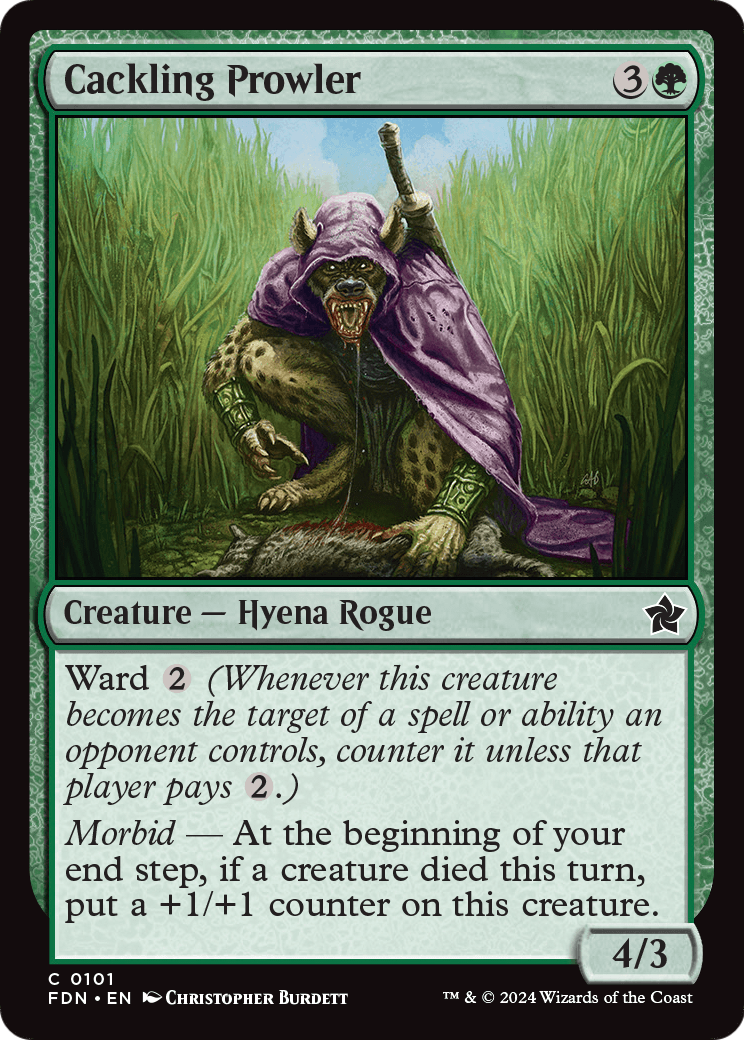 Cackling Prowler (FDN-101) [Foundations] Foil