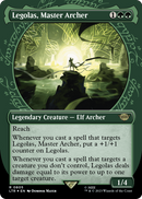 Legolas, Master Archer (Showcase) (Surge Foil) (LTR-805) (Borderless) [The Lord of the Rings: Tales of Middle-earth] Foil