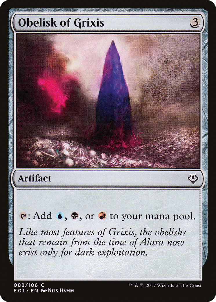 Obelisk of Grixis (AC2-088) [Archenemy: Nicol Bolas]