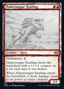 Flametongue Yearling (MH2-350) [Modern Horizons 2]: (Showcase) Foil