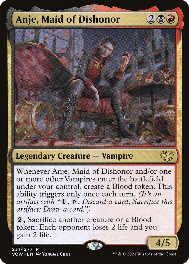 Anje, Maid of Dishonor (VOW-231) [Innistrad: Crimson Vow]