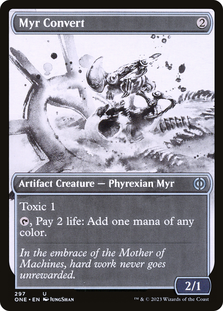 Myr Convert (Showcase) (ONE-297) [Phyrexia: All Will Be One] Foil