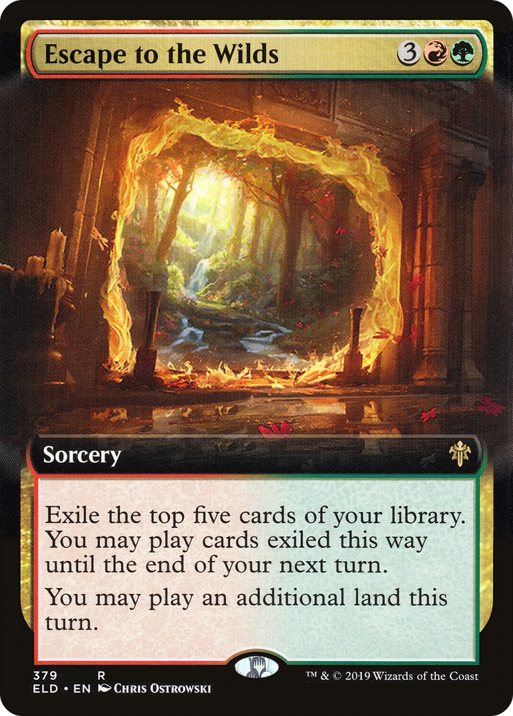 Escape to the Wilds (Extended Art) (ELD-379) [Throne of Eldraine] Foil