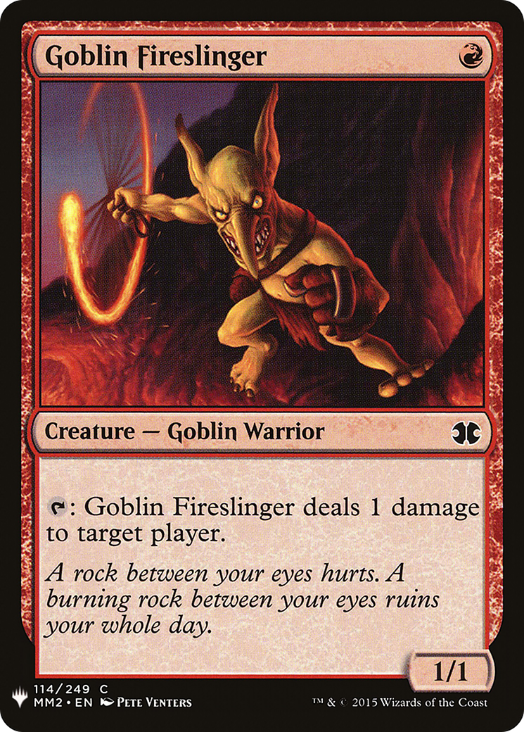 Goblin Fireslinger (LIST-MM2-114) [The List]