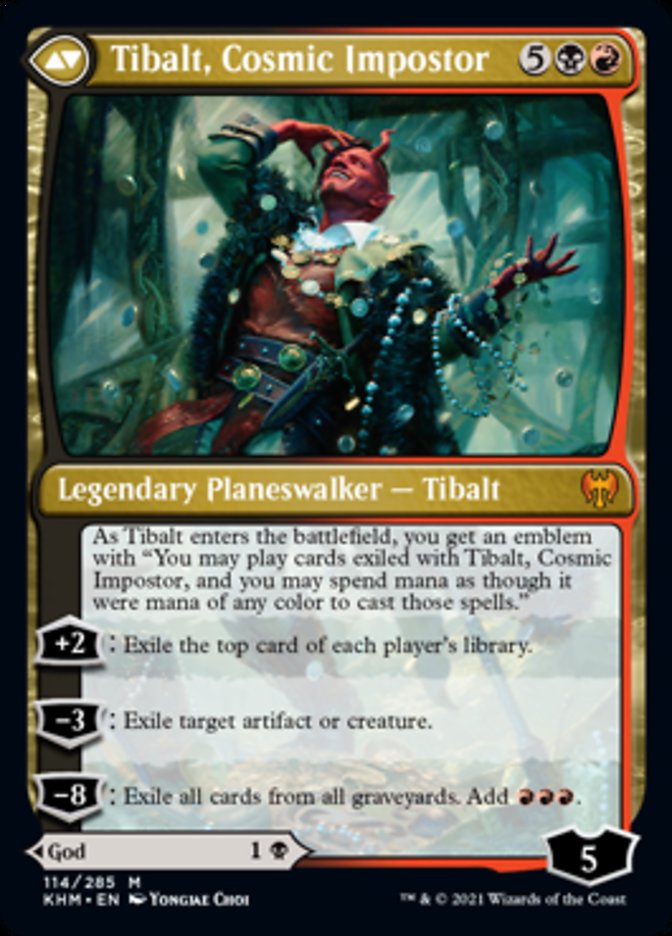 Valki, God of Lies // Tibalt, Cosmic Impostor (KHM-114) [Kaldheim] Foil