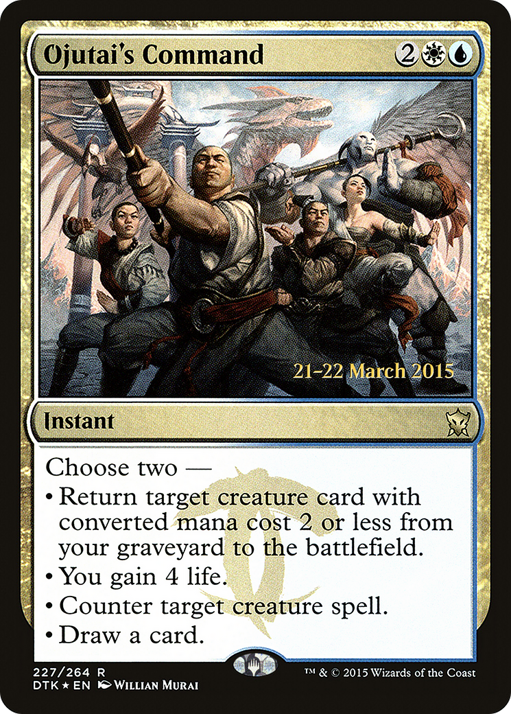 Ojutai's Command (PRE-227S) [Dragons of Tarkir Promos] Foil