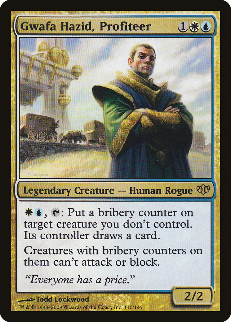 Gwafa Hazid, Profiteer (CON-110) [Conflux] Foil