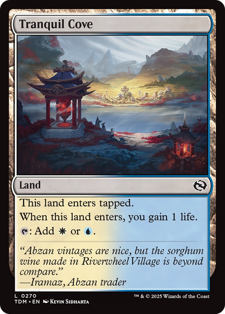 Tranquil Cove (TDM-270) [Tarkir: Dragonstorm] Foil