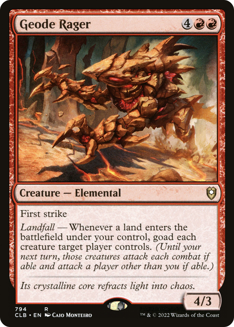 Geode Rager (CLB-794) [Commander Legends: Battle for Baldur's Gate]