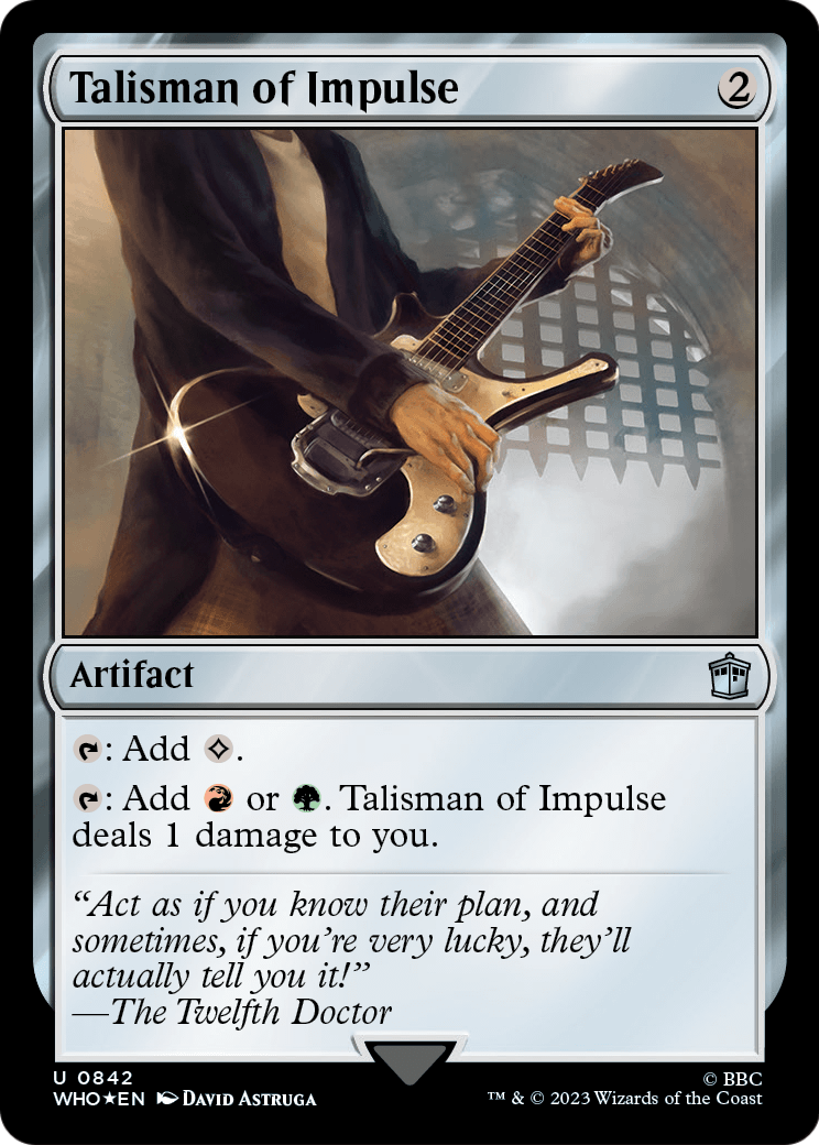 Talisman of Impulse (Surge Foil) (WHO-842) [Doctor Who] Foil