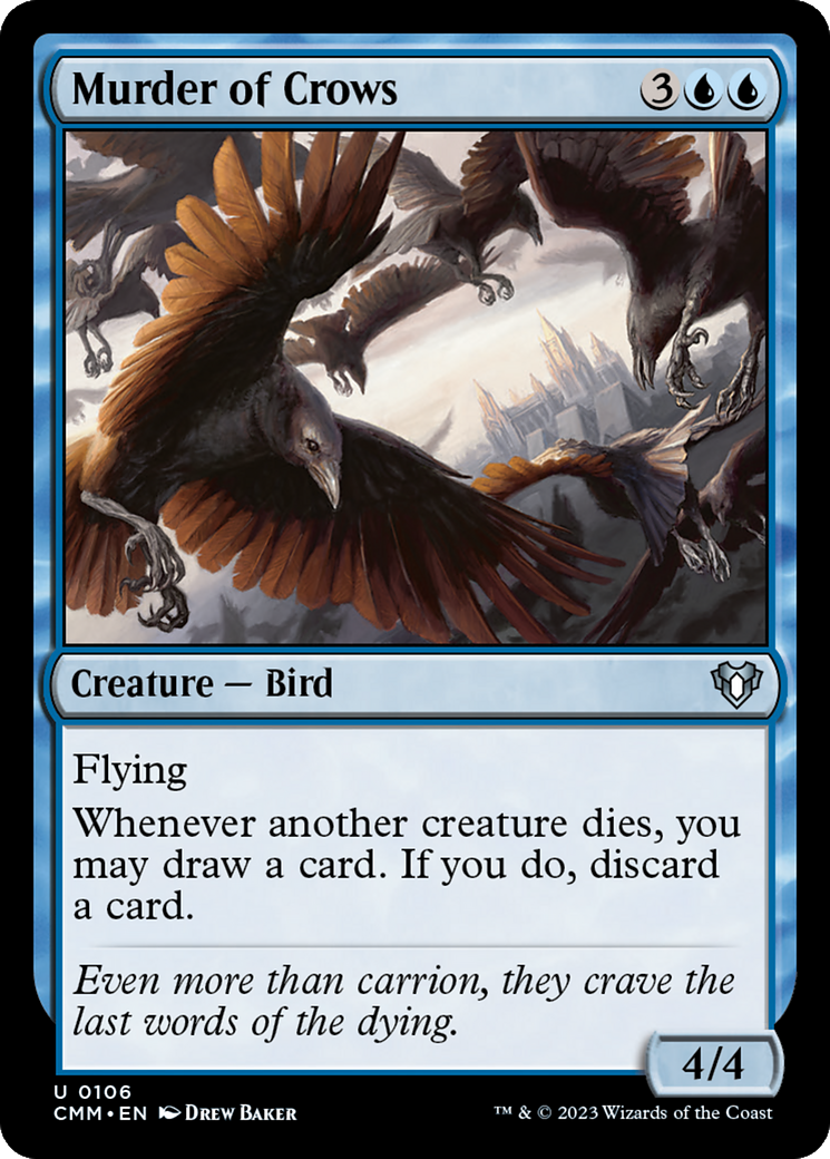 Murder of Crows (CMM-106) [Commander Masters] Foil