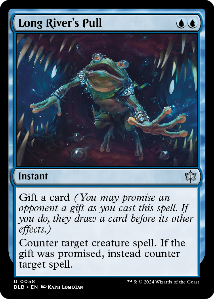 Long River's Pull (BLB-058) [Bloomburrow] Foil