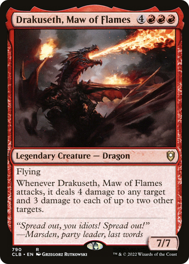 Drakuseth, Maw of Flames (CLB-790) [Commander Legends: Battle for Baldur's Gate]