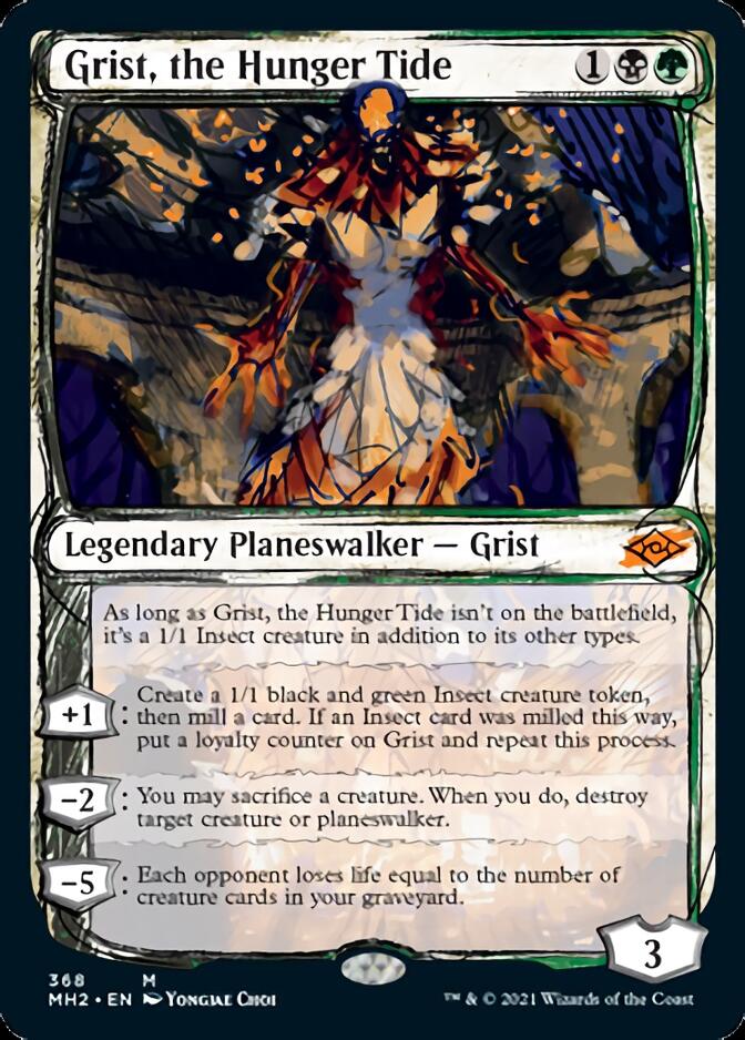 Grist, the Hunger Tide (MH2-368) [Modern Horizons 2]: (Showcase) Foil