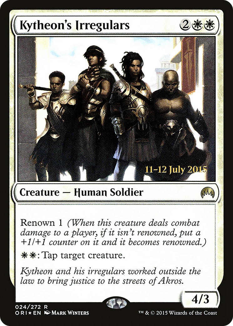 Kytheon's Irregulars (PRE-24S) [Magic Origins Promos] Foil