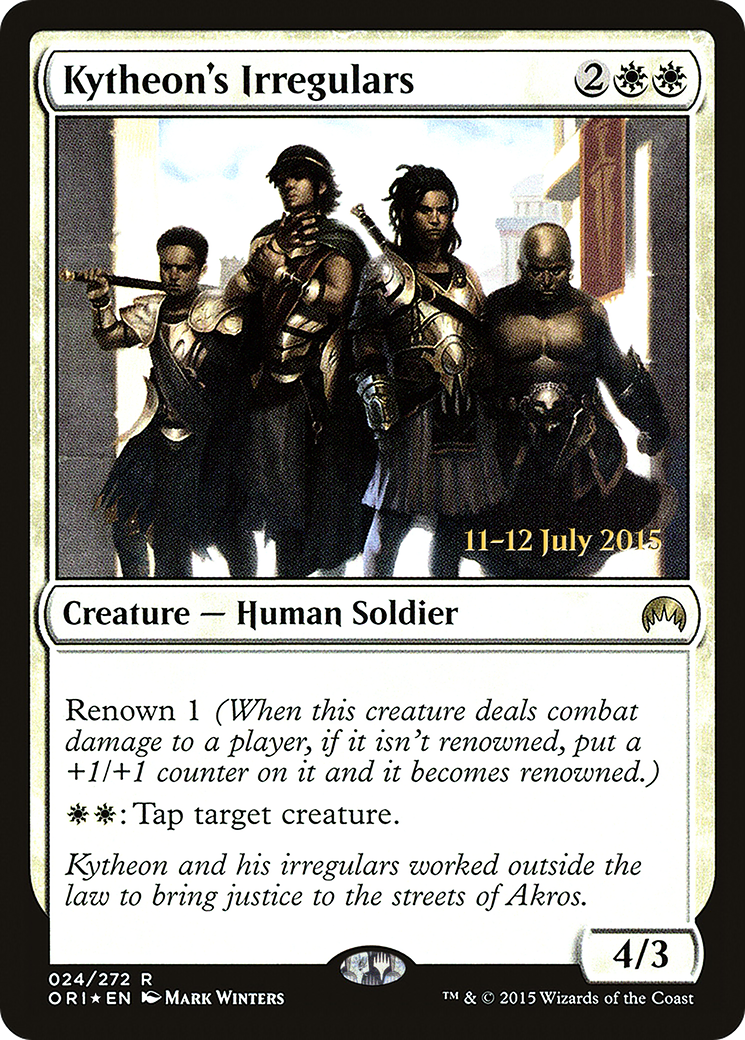 Kytheon's Irregulars (PRE-24S) [Magic Origins Promos] Foil
