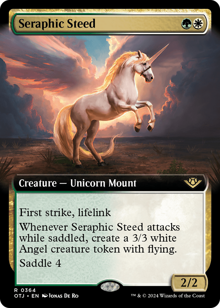 Seraphic Steed (OTJ-364) [Outlaws of Thunder Junction]: (Extended Art) Foil