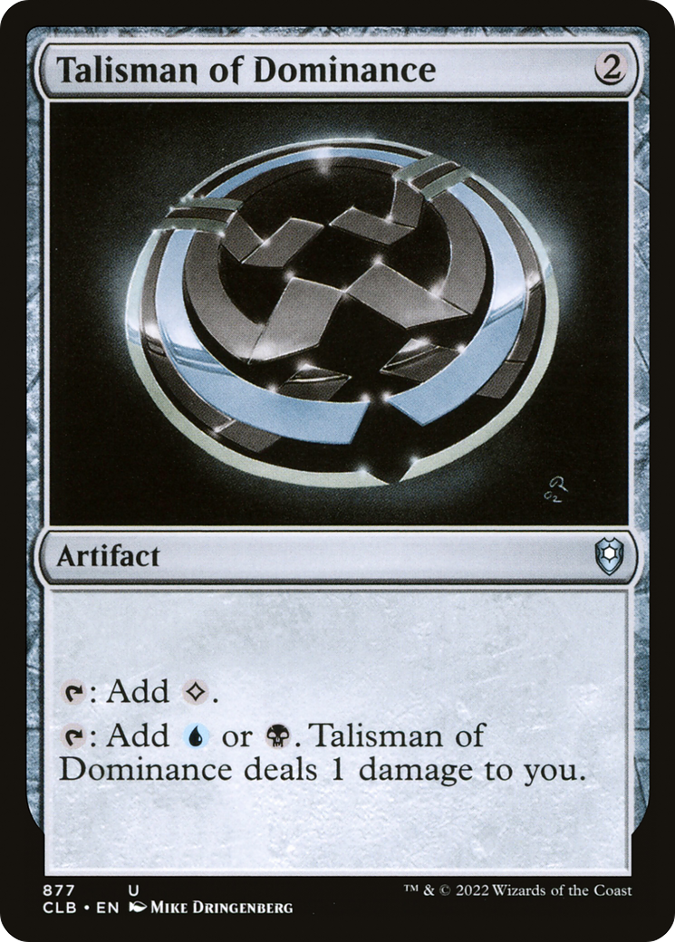 Talisman of Dominance (CLB-877) [Commander Legends: Battle for Baldur's Gate]