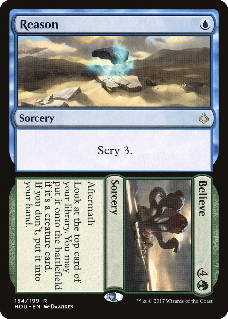 Reason // Believe (HOU-154) [Hour of Devastation] Foil
