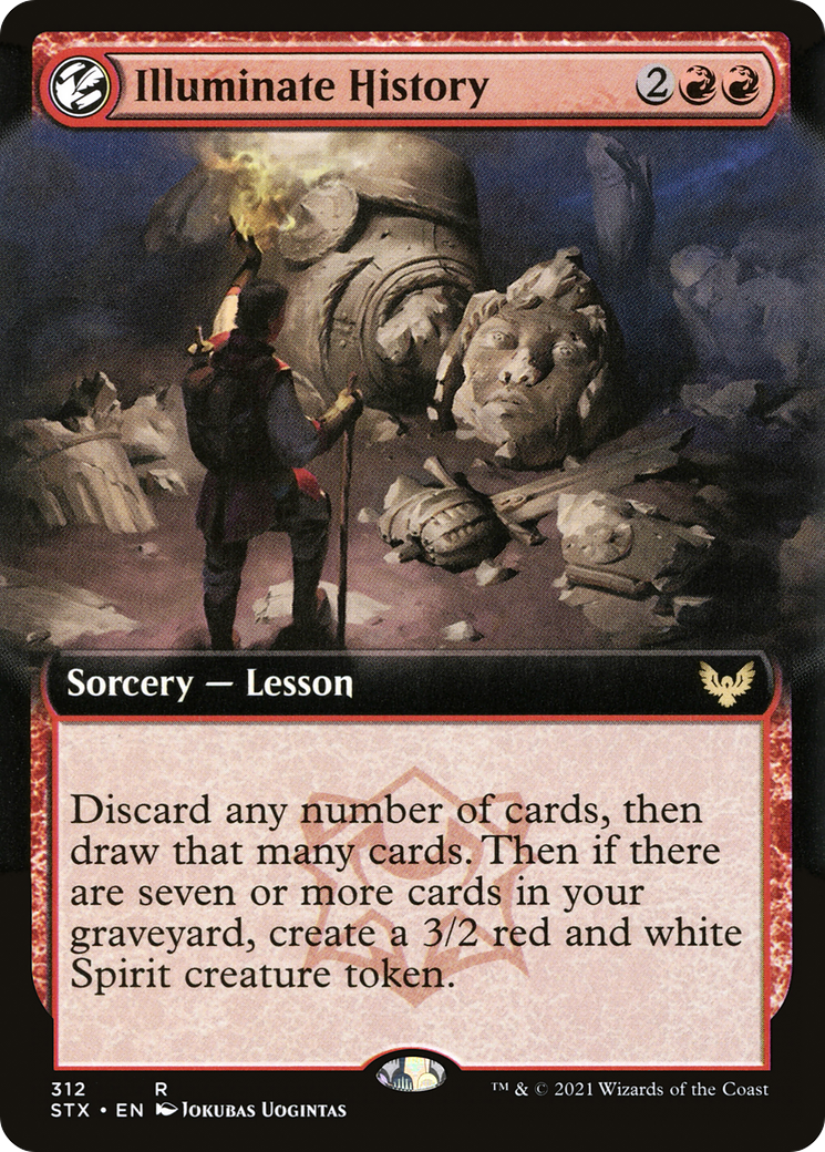 Illuminate History (STX-312) [Strixhaven: School of Mages]: (Extended Art, lesson) Foil