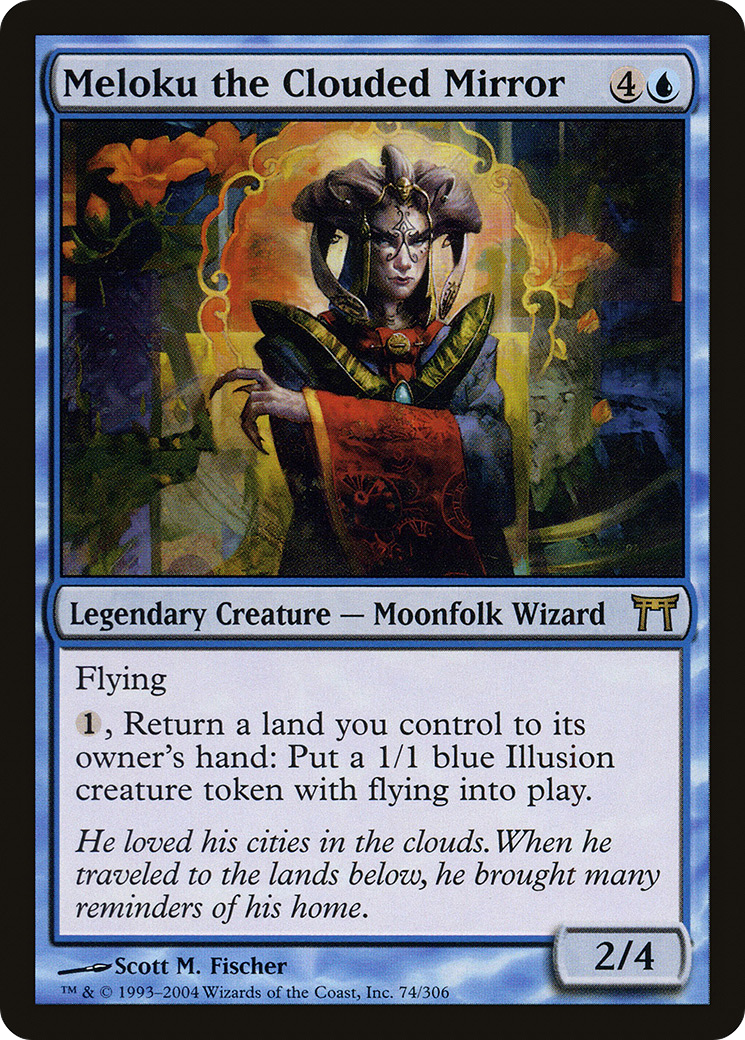 Meloku the Clouded Mirror (CHK-074) [Champions of Kamigawa] Foil