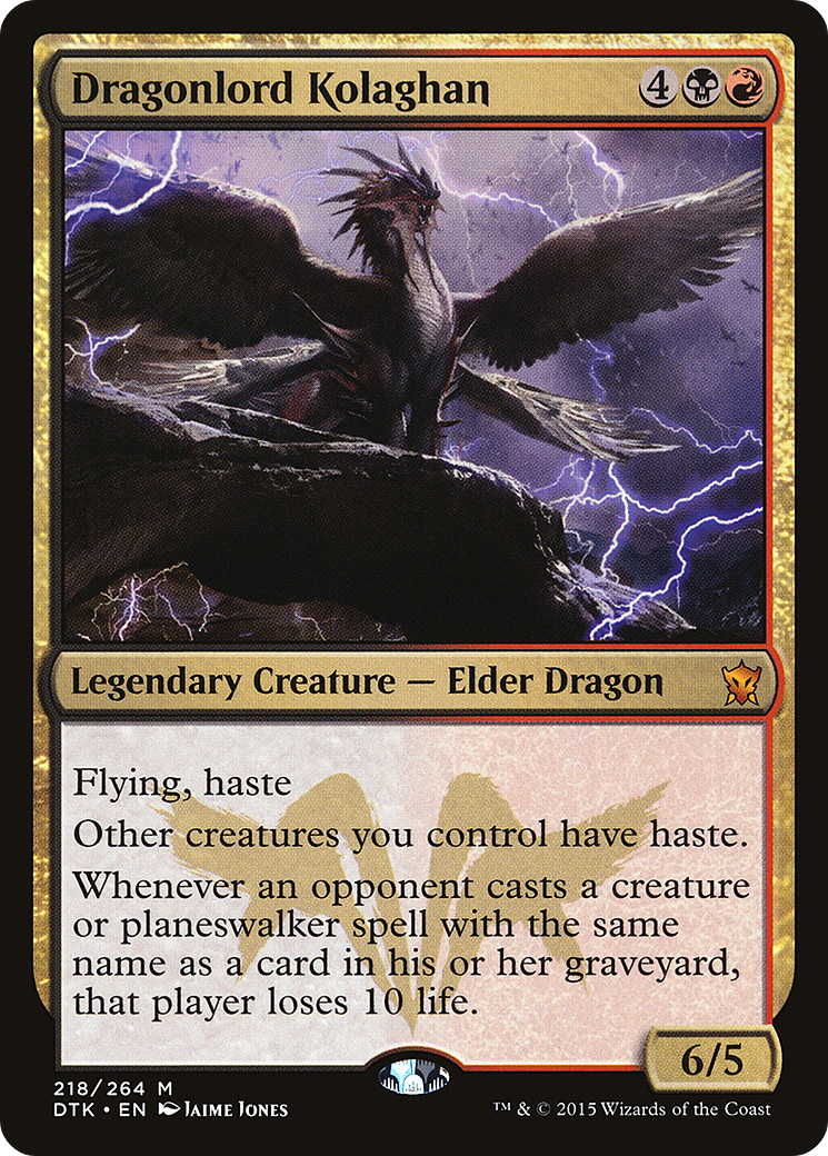 Dragonlord Kolaghan (DTK-218) [Dragons of Tarkir]