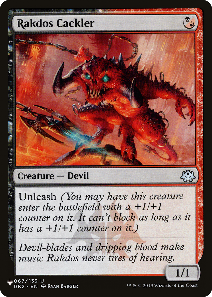 Rakdos Cackler (LIST-GK2-67) [The List]