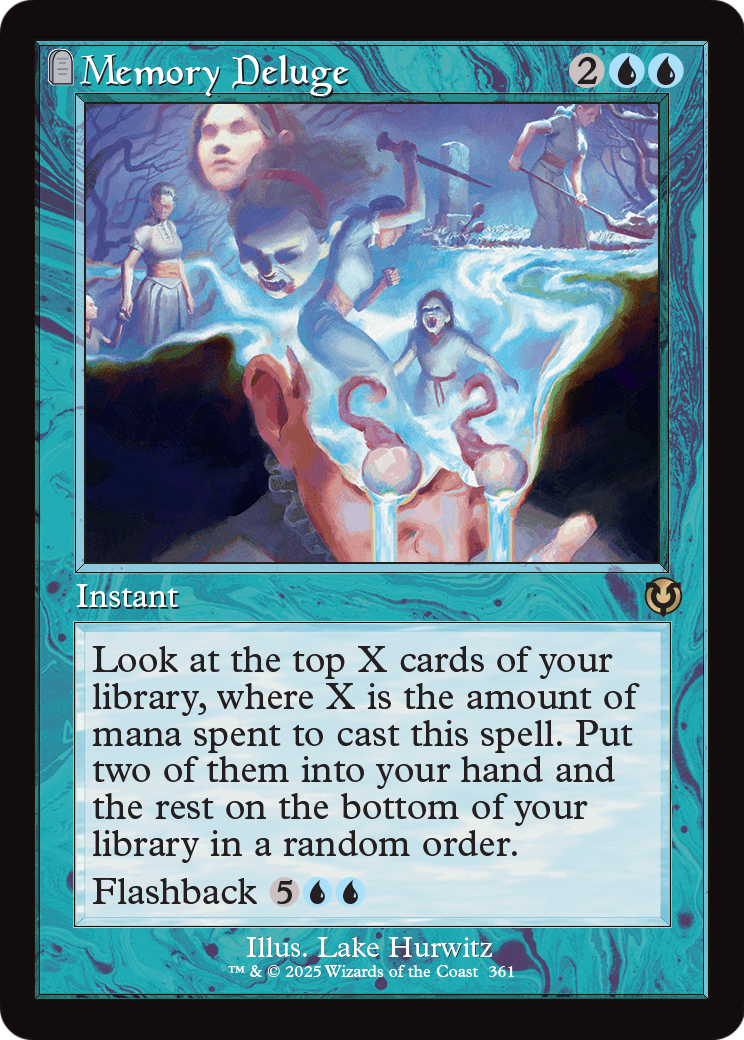 Memory Deluge (Retro Frame) (INR-361) [Innistrad Remastered]