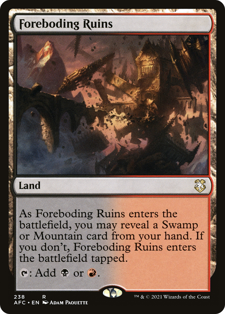 Foreboding Ruins (AFC-238) [Forgotten Realms Commander]