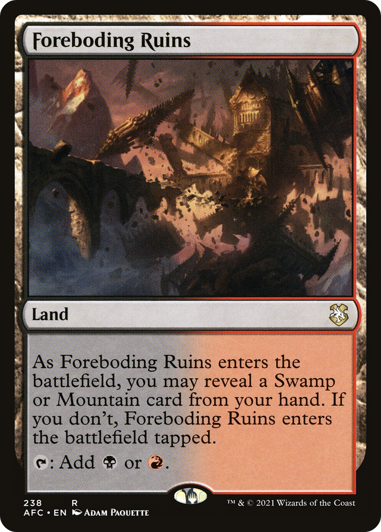 Foreboding Ruins (AFC-238) [Forgotten Realms Commander]