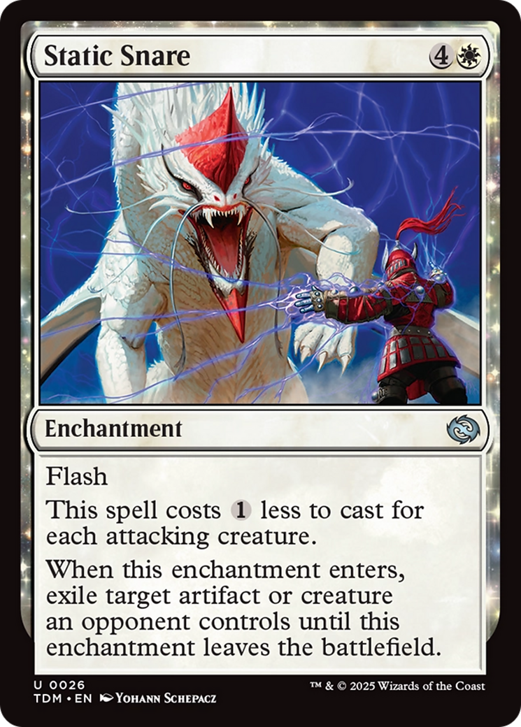 Static Snare (TDM-026) [Tarkir: Dragonstorm]: (enchantment) Foil