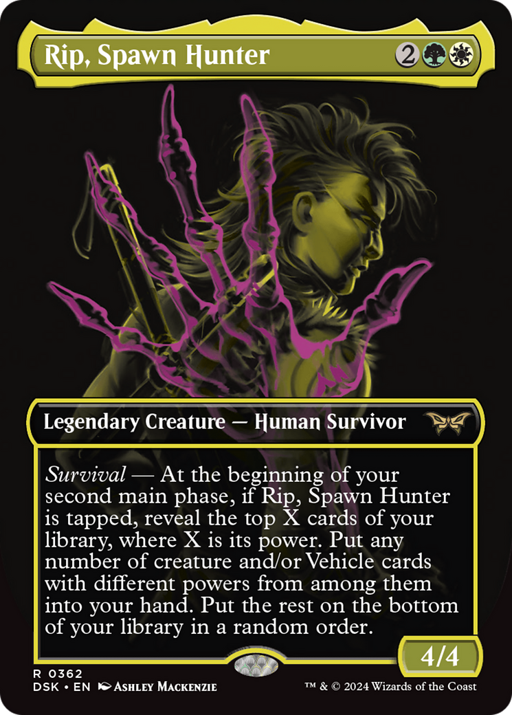 Rip, Spawn Hunter (DSK-362) [Duskmourn: House of Horror] (Borderless) Foil