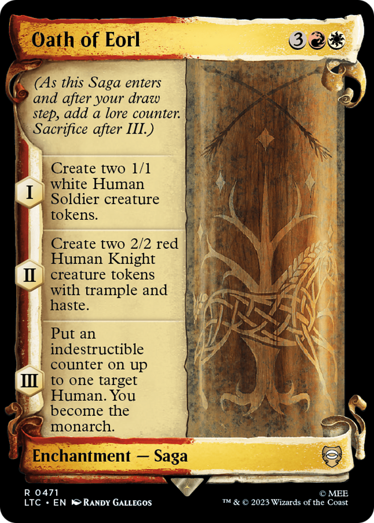 Oath of Eorl (Showcase Scrolls) (LTC-471) [Tales of Middle-earth Commander]