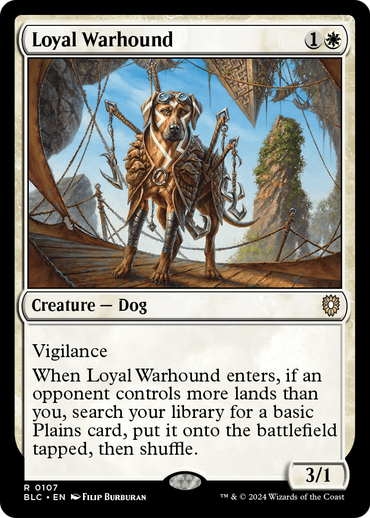 Loyal Warhound (BLC-107) [Bloomburrow Commander]